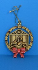 Ornament-Vintage Christmas Item. Gloria Duchin-Nativity Scene 1991