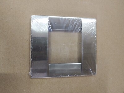 VIMAR IDEA PLACCA CLASSICA 1-2 MODULE BRUSHED NICKEL COVER PLATE #17092.34