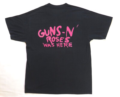 Guns N Roses Was Here Vintage T Shirt 1989 Appetite For