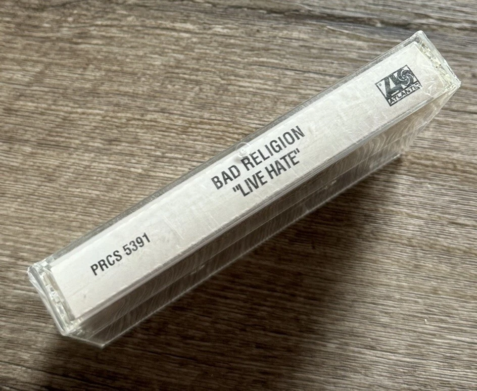 RARE Bad Religion 1993 “LIVE HATE” PROMO Bonus Live Cassette Tape SEALED NEW - Image 3 of 4