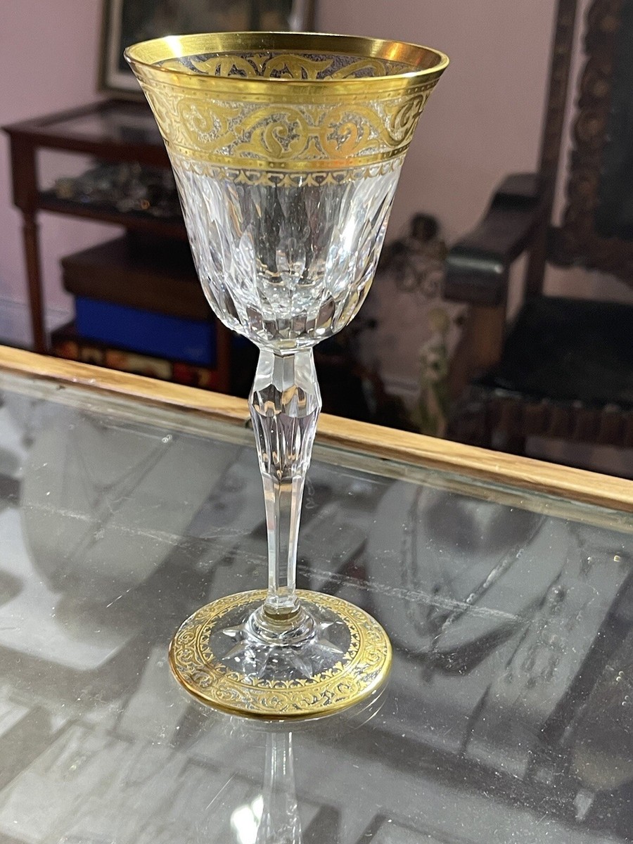 Vintage St Louis GLASSES Crystal STELLA GOLD ENCRUSTED 7.5 “ | eBay