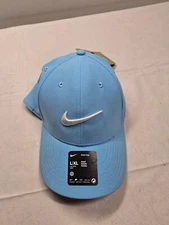 Nike Club Structured Swoosh Hat Size L/XL Deep Aquarius Blue Cap FB5625-407 New