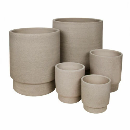 Graue moderne Deko-Blumentöpfe & -Vasen