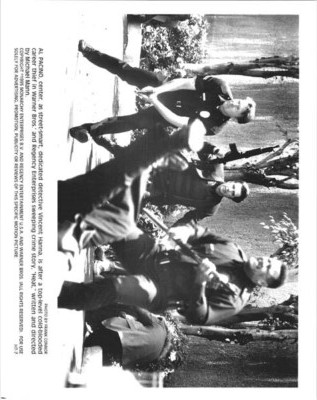 Heat 1995 original 8x10 photo Al Pacino runs with rifle and men