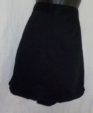 Vintage Newport News Jean Type Skort Size 14 NWT Black 100 Cotton Inseam 4"