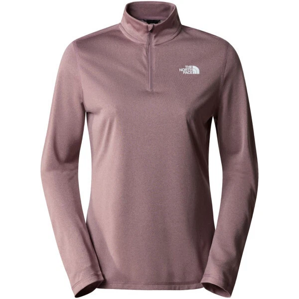 Camisa feminina The North Face feminina corrida flexível lã preta 1/4 zíper NF nova