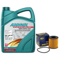 MotoröL Set 10W-40 Addinol 4 Liter + ÖLfilter FüR Citroen Xsara Peugeot 307 1.6