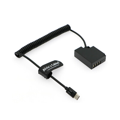 PD USB-C auf NP-W126 Dummy Akku Spiralkabel für Fujifilm Fuji XT1 1 X-T10 XT2