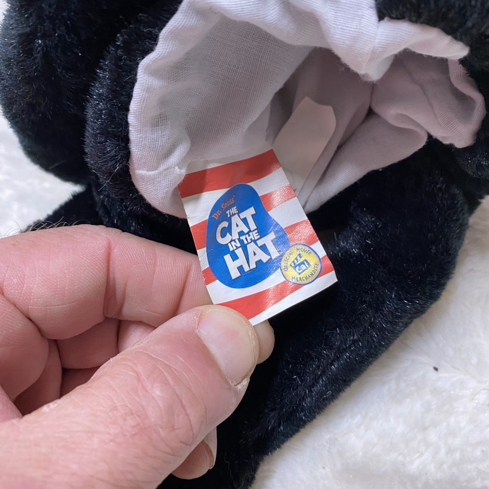 Dr. Suess The Cat in the Hat Hand Puppet Unisex Kids Stuffed Animal