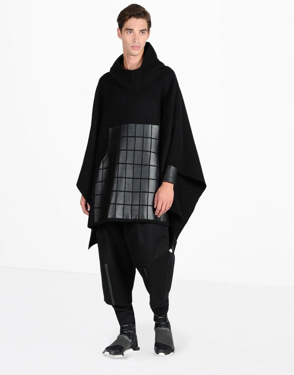 Y-3 Yohji Yamamoto Poncho Sweater Runway y3 adidas techwear Y-3 Yohji Yamamoto Poncho Sweater Runway y3 adidas techwear