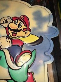 Super Mario Bros World Yoshi Hang Sign STORE DISPLAY WATA VGA Nintendo NES SNES