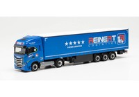 Herpa 1:87 313889 Iveco S-Way Lng Gardinenplanen-Sattelzug „Reinert Logistics“