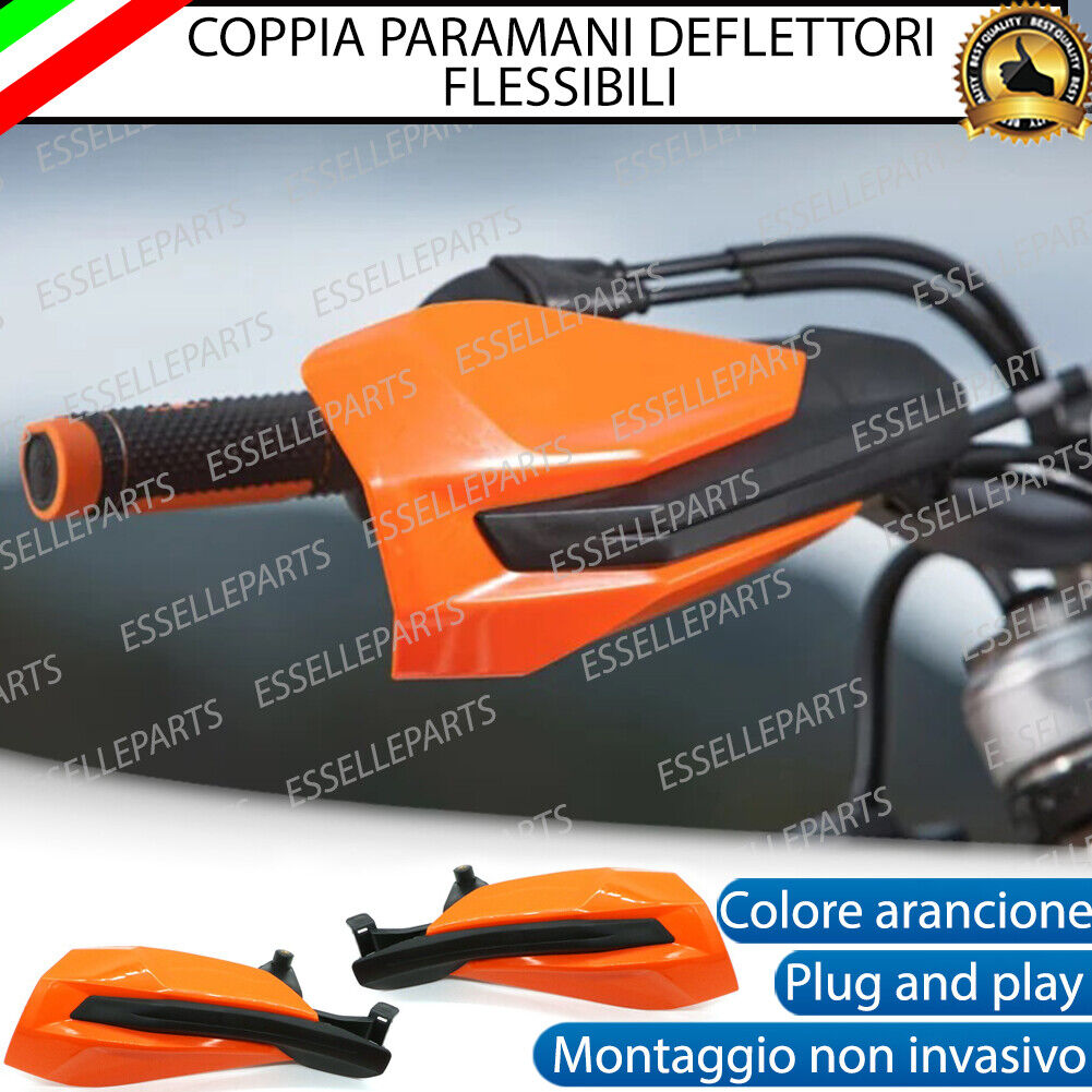 PARAMANI DEFLETTORI ARANCIONE IN ABS FLESSIBILE PER HONDA CRF 300 L 2020