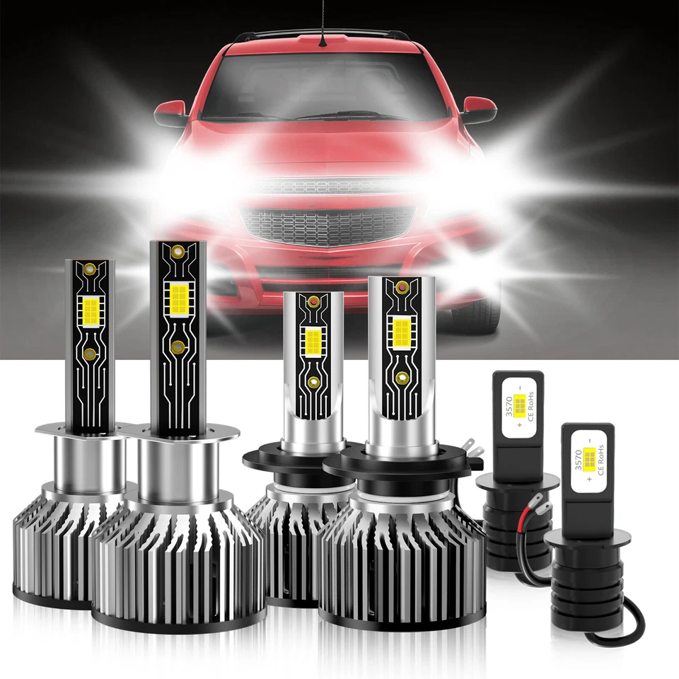 Faro LED luz antiniebla haz alto bajo para Chevrolet Tornado 2014-2019 6500 k Foto 2 de 4