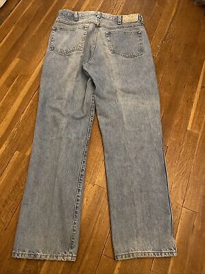 Redhead Bass Pro Men's Denim Blue Jeans Classic Relaxed Fit Size 36 x 32.5