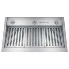 GE UVC9360SLSS 36" Smart Insert Range Hood with Light in Stainless Steel