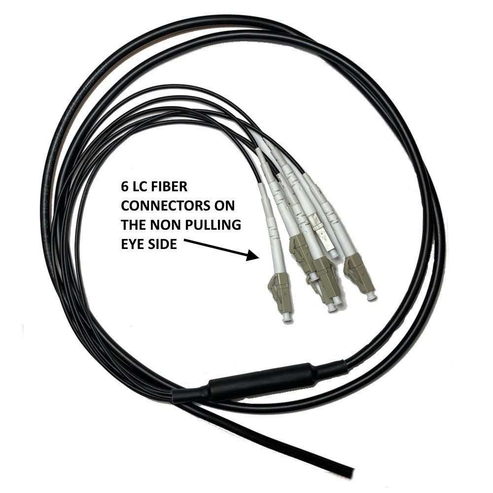 164' (50M) 6F SM Armored Indoor Outdoor Plenum Fiber Patch Cords LC to LC in ...