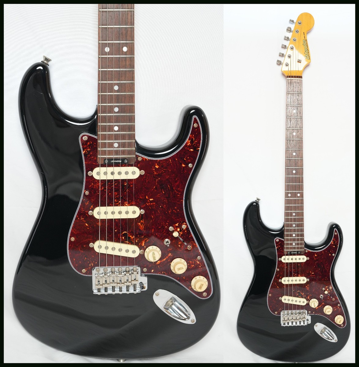BLADE/Levinson R-1 STRATOCASTER BLACK Levinson pickups, active