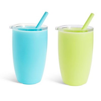 Munchkin  Simple Clean  Toddler Sippy Cup Tumbler 10 Ounce, Blue and Green 