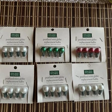 Vintage 6Pk Of 4 Replacement Bulbs  2.5V For Light Mini Globe Pearlized 200 MA