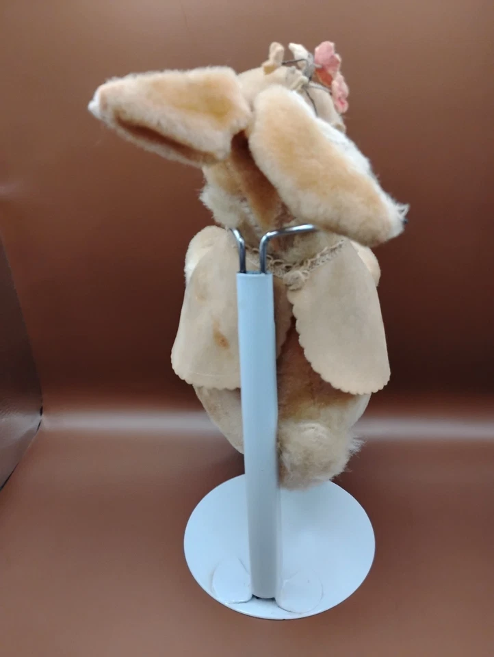 VTG Gunderful Creation Plush Faux Mohair Brown Peter Rabbit Stuffed animal Japan - Image 3 of 4