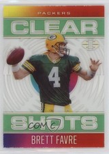 2021 Panini Illusions Clear Shots Emerald Brett Favre #CS-11 HOF 07i7