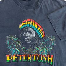 Vintage Peter Tosh Legalize It T-shirt BW150 FREE SHIPPING