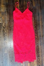 Boohoo Women's Floral Dress Size 4 Red