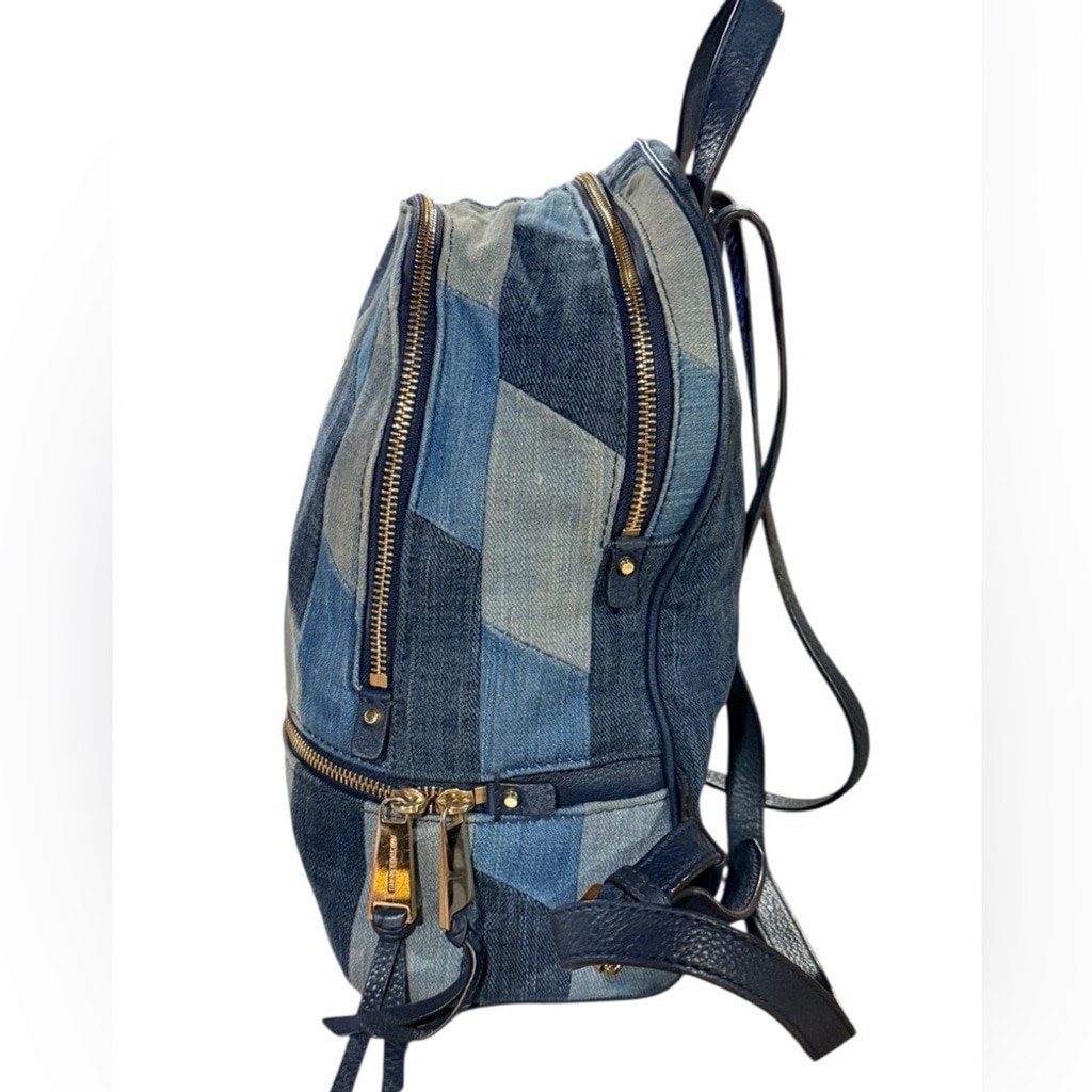 Michael Kors Denim Patchwork Backpack - image 8