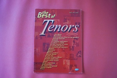 The Best of Tenors .Songbook Notenbuch .Piano Vocal Guitar PVG