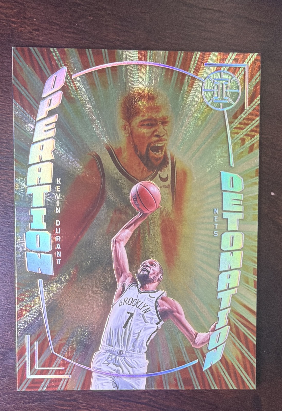 2021-22 Panini Illusions - Operation Detonation Kevin Durant #2 Emerald