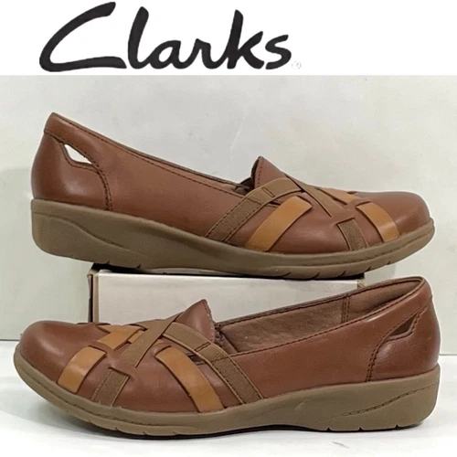 Mocassini ballerine Clarks Collection donna Cheyn Creek in pelle taglia 6 5 marrone