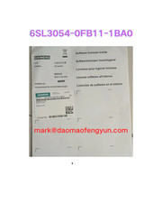 6SL3054-0FB11-1BA0 Brand new memory card, fast delivery, DHL/FEDEX/UPS