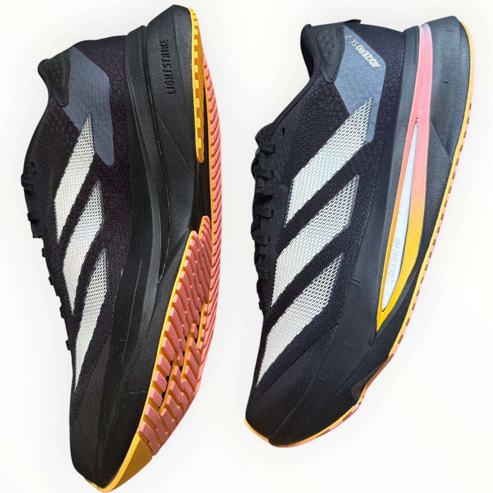 Adidas Adizero SL2 scarpe da ginnastica da corsa donna core nere scintillanti nuove con scatola foto 3