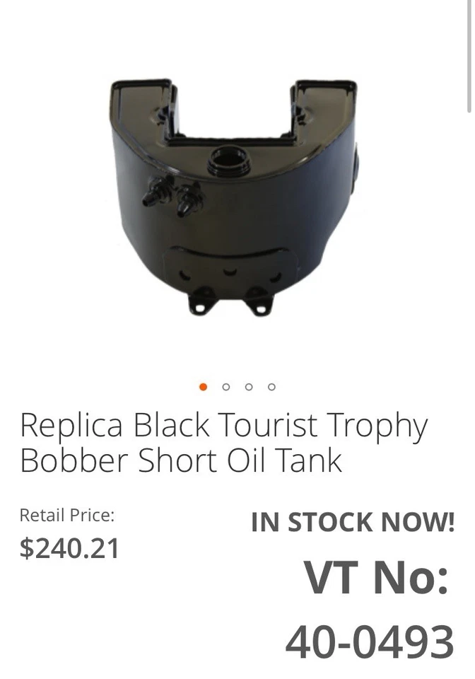 Harley Davidson Universal Bobber Short Preto Tanque de Óleo Panhead Rígido - Imagem 3 de 3