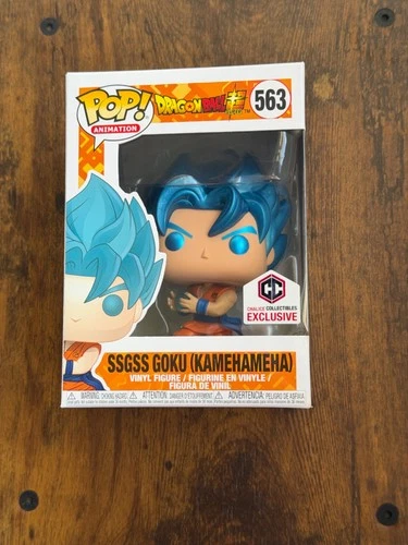 Funko Pop! Dragon Ball - SSGSS Goku (Kamehameha)(Metallic) Chalice Exclusive#563