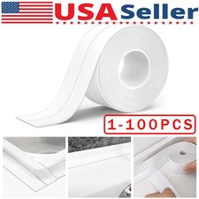 10.5FT PVC Self Adhesive Caulk Sealing Strip Tape For Kitchen Wall Sink Toilet