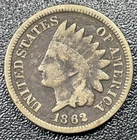 1862 Indian Head Cent Penny 1c VG Very Good