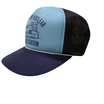Vintage 1980s Shoreham Nuclear Power Station Trucker Hat Snapback Long Island - Image 1 of 4