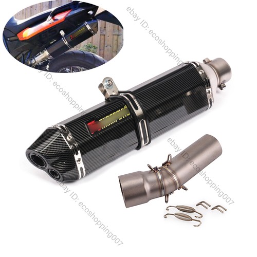 Silenciador izquierdo tubo medio escape deslizable 51 mm para BMW F650GS F700GS F800GS F800R - Imagen 1 de 12