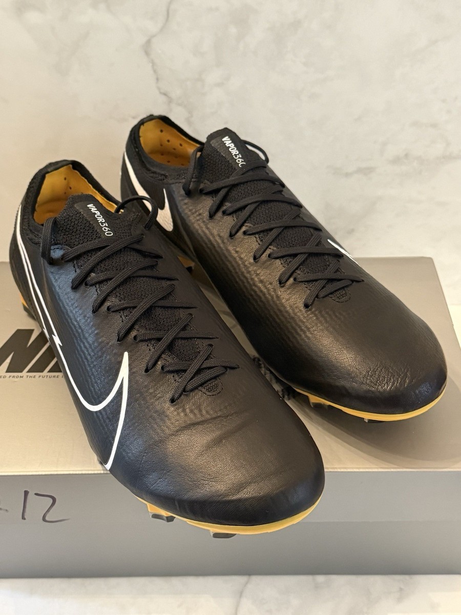 Nike Vapor 13 Elite Tech Craft FG Soccer Cleats Black Gold CJ6320