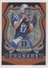 2020 Panini Prizm Draft Picks Crusade Orange Prizm Daniel Jones #35 0b3