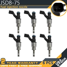 6Pcs  JSD8-75 Fuel Injector 89731-26200  For 2004 Isuzu Axiom Rodeo 3.5L V6