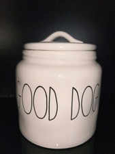 Rae Dunn Good Dog Ceramic Canister Jar With Lid Excellent Condition