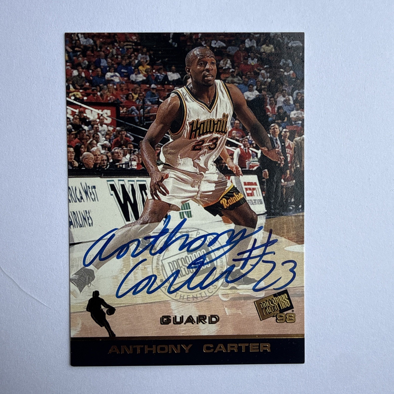 1998 Press Pass - Autographs Anthony Carter (AU, RC)