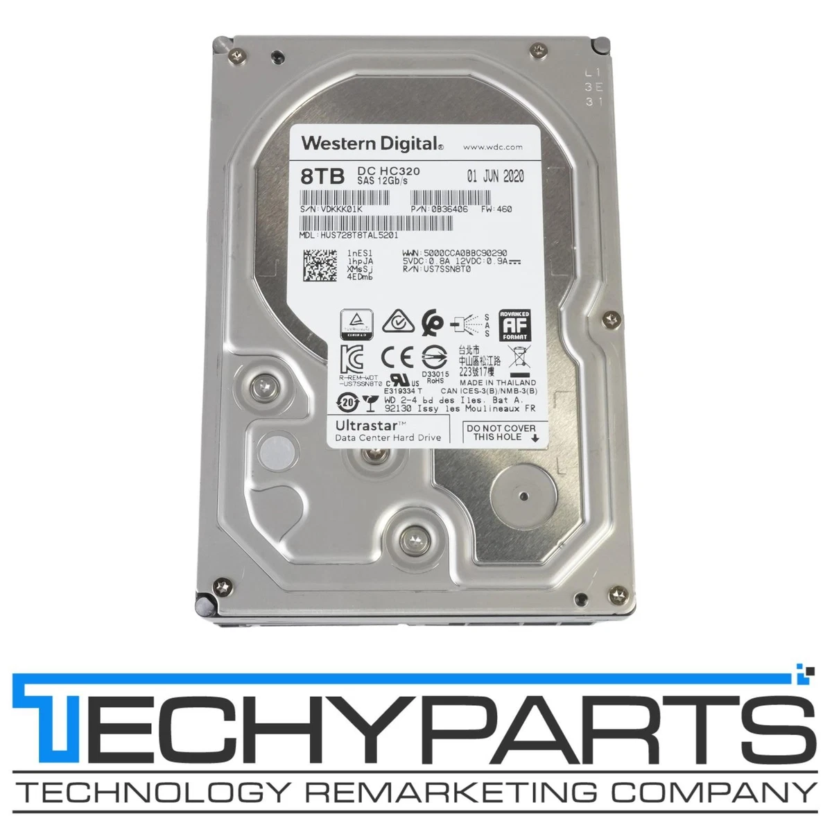 【新品未使用】WesternDigital 8TB HDD Western Digital Internal Hard Disk Drives 8 TB Storage Capacity