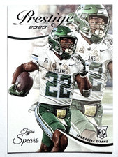 ROOKIE CARD TYJAE SPEARS Tennessee Titans 2023 Panini Prestige Card #383. rookie card picture