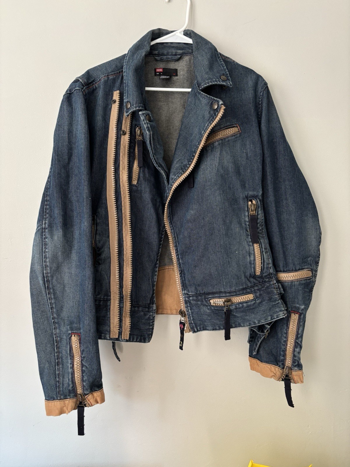 Rare 2000 Y2K Diesel Archive Avant Garde Multi-Zipper… - Gem