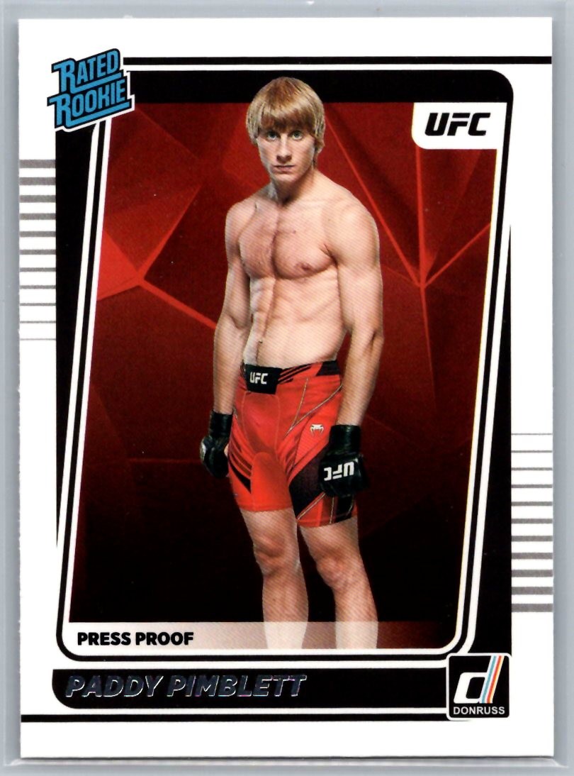 2022 Donruss UFC #207 Paddy Pimblett Press Proof Silver