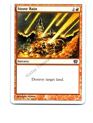 Stone Rain #225 Common 8th Edition MTG NP Near Mint or Better